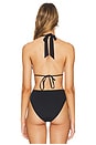 view 3 of 4 Halter Bikini Top in Black