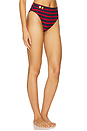 view 2 of 4 Emily Sailor Bottom in Red & Dark Navy