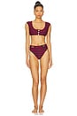 view 4 of 4 Emily Sailor Bottom in Red & Dark Navy
