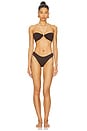view 4 of 4 Rope Tie Halter Bikini Top in Mahogany