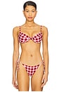 view 1 of 4 Underwire Bikini Top in Oxblood & Sfft Pn