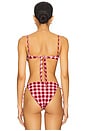 view 3 of 4 Underwire Bikini Top in Oxblood & Sfft Pn