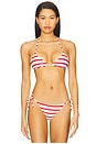 view 1 of 4 HAUT DE MAILLOT DE BAIN TRIANGLE in Off White & True Red
