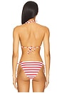 view 3 of 4 HAUT DE MAILLOT DE BAIN TRIANGLE in Off White & True Red