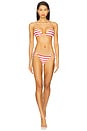 view 4 of 4 HAUT DE MAILLOT DE BAIN TRIANGLE in Off White & True Red
