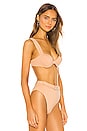 view 2 of 5 Claudia Bikini Top in Maple Sugar