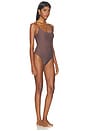 view 2 of 4 MAILLOT DE BAIN 1 PIÈCE BUNGEE SCOOP in Brown & Pale Blue