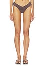 view 1 of 5 BRAGUITA BIKINI RUFFLE DELILAH in Brown & Baby Blue