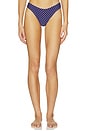 view 1 of 5 BRAGUITA BIKINI CLASSIC SCOOP in Navy & White
