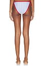 view 3 of 4 Tie Bikini Bottom in Blue & Red