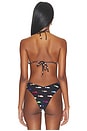 view 3 of 4 TOP BIKINI TRIANGLE in Black