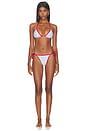 view 4 of 4 TOP BIKINI TRIANGLE in Blue & Red