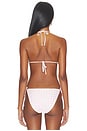 view 3 of 4 TOP BIKINI TRIANGLE  in Pink & White
