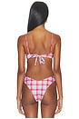 view 3 of 4 TOP BIKINI FULL COVERAGE UNDERWIRE in Blue & Red