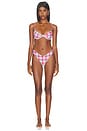 view 4 of 4 TOP BIKINI FULL COVERAGE UNDERWIRE in Blue & Red
