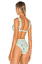 view 3 of 4 Claudia Bikini Top in Hamptons Map Aqua Foam