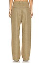 view 3 of 5 Lana Trouser in Khaki Herringbone
