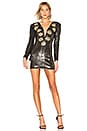 view 1 of 4 Bryson Embellished Mini Dress in Pewter & Gold
