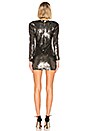 view 3 of 4 Bryson Embellished Mini Dress in Pewter & Gold