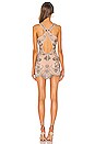 view 3 of 4 Rocca Embellished Mini Dress in Nude & Silver