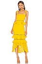 view 1 of 3 Haze Midi Dress in Beeswax Yellow