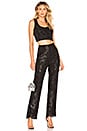 view 4 of 4 PANTALON TAILLE HAUTE SEBASTIEN in Black