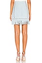 view 3 of 4 Cristal Suede Mini Skirt in Light Blue