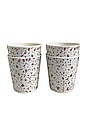 view 1 of 2 Terrazzo Mauve Cup Set Of 4 in 