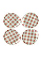 view 1 of 3 Coasters Set Of 4 in Coaster Gingham