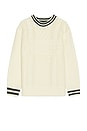 view 1 of 3 Cable Crewneck Knit Sweater in Off White