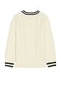 view 2 of 3 Cable Crewneck Knit Sweater in Off White