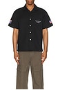 view 3 of 3 Old Pick Up Truck Short Sleeve Work Shirt in Black