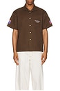 view 3 of 3 Old Pick Up Truck Short Sleeve Work Shirt in Brown