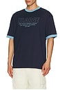 view 3 of 3 Store Address Ringer Tee in Navy
