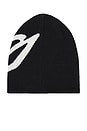 view 2 of 2 Cl Beanie in Black & Cream White