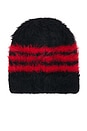 view 2 of 2 3S Beanie in Black & Scarlet