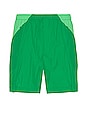 view 1 of 5 Classic Light Shell Running Shorts in Green & Semi Flash Lime