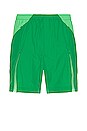 view 3 of 5 Classic Light Shell Running Shorts in Green & Semi Flash Lime