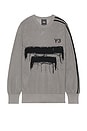 view 1 of 4 Gfx Knit Crew in Ch Solid Grey