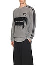 view 3 of 4 Gfx Knit Crew in Ch Solid Grey