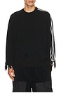 view 2 of 5 Knit 3s Sweatshirt in Black