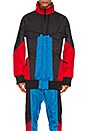 view 2 of 6 BLOUSON COLOR BLOCK SHELL PADDED TRACK in Black & Dassler Blue & Archive Grey & Yohji Red