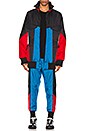 view 5 of 6 BLOUSON COLOR BLOCK SHELL PADDED TRACK in Black & Dassler Blue & Archive Grey & Yohji Red