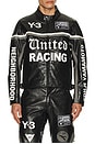 view 1 of 5 Yohji Yamamoto x NBHD Leather Racer Jacket in Black