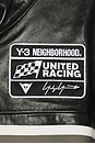 view 5 of 5 Yohji Yamamoto x NBHD Leather Racer Jacket in Black