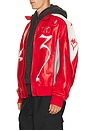 view 2 of 5 Gfx Leather Jacket in Red