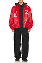 view 4 of 5 Gfx Leather Jacket in Red