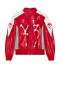 view 5 of 5 Gfx Leather Jacket in Red