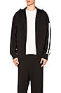 view 1 of 6 3-Stripes Hoodie in Black & Core White