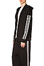 view 4 of 6 3-Stripes Hoodie in Black & Core White